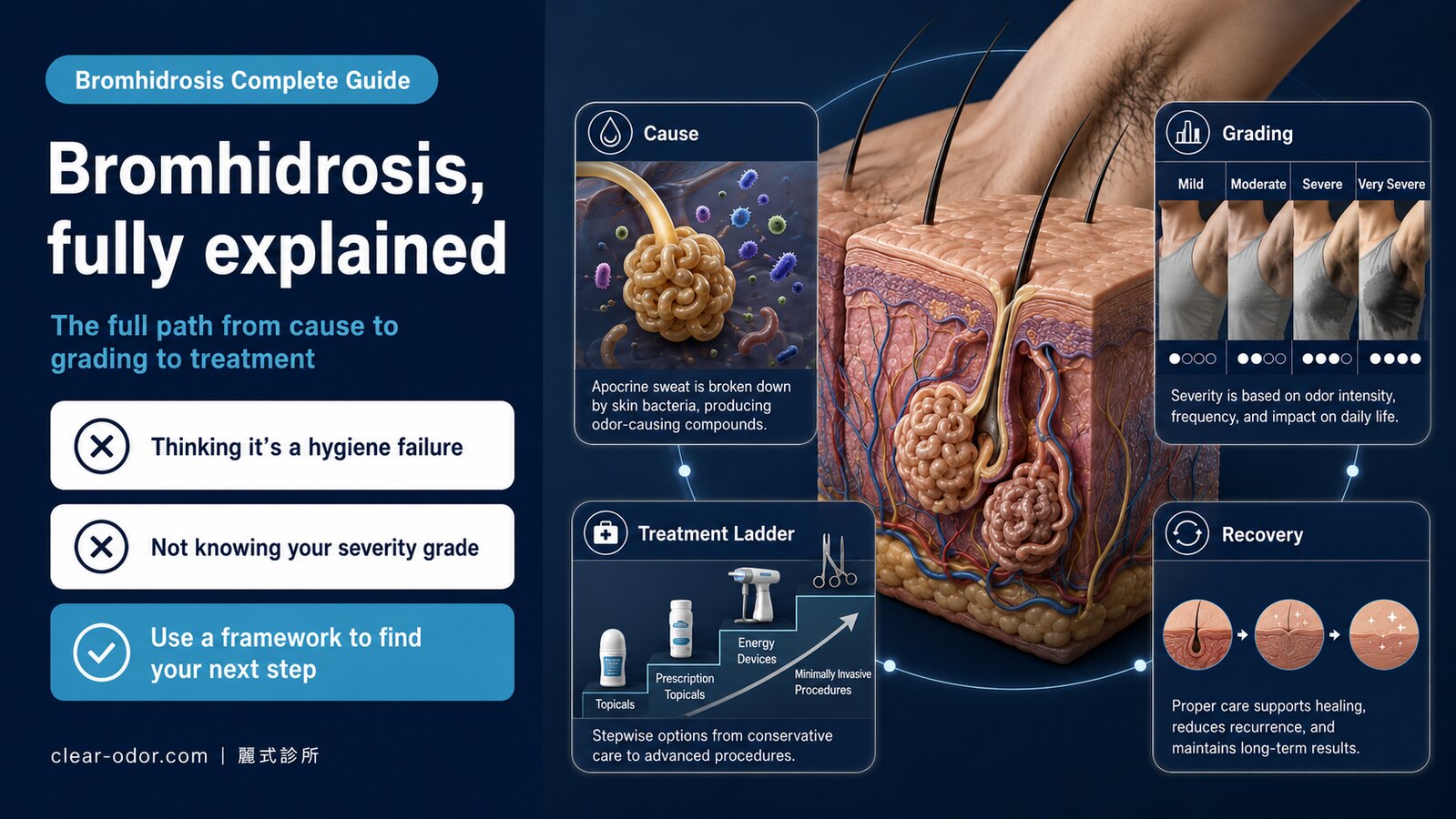 Bromhidrosis Complete Guide: Causes, Diagnosis, Treatment Options, and Recovery (by Dr. Ta-Ju Liu)
