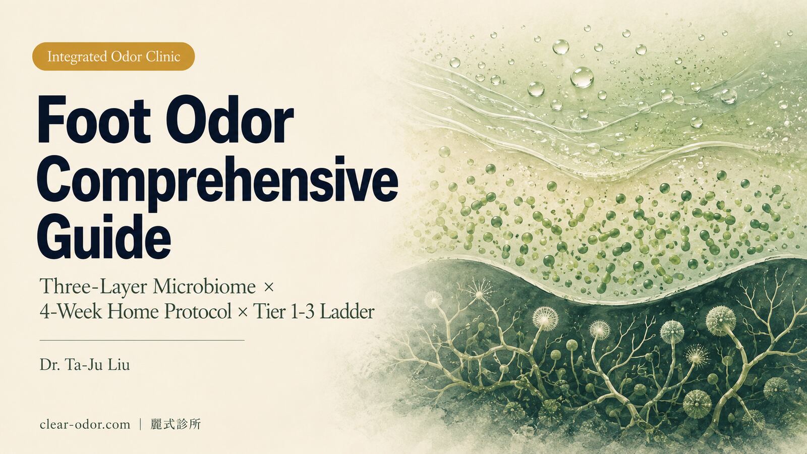 Foot Odor Comprehensive Guide: Dr. Ta-Ju Liu on the Microbiome Truth Behind 'Washing Daily but Still Smelly', a 4-Week Home Protocol, and the Tier 1-3 Medical Intervention Ladder