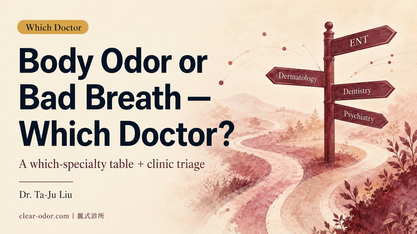 Body Odor or Bad Breath — Which Doctor Should You See? Dr. Ta-Ju Liu on the Integrated Odor Clinic and How It Differs from Dental, Dermatology, ENT, Gastroenterology, and Metabolic Care