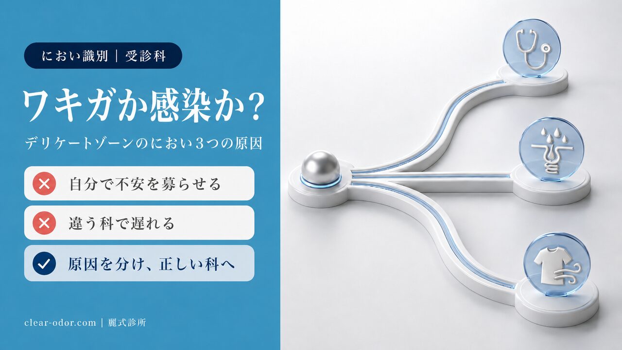 すそワキガか感染か?デリケートゾーンのにおい3つの原因と受診すべき科