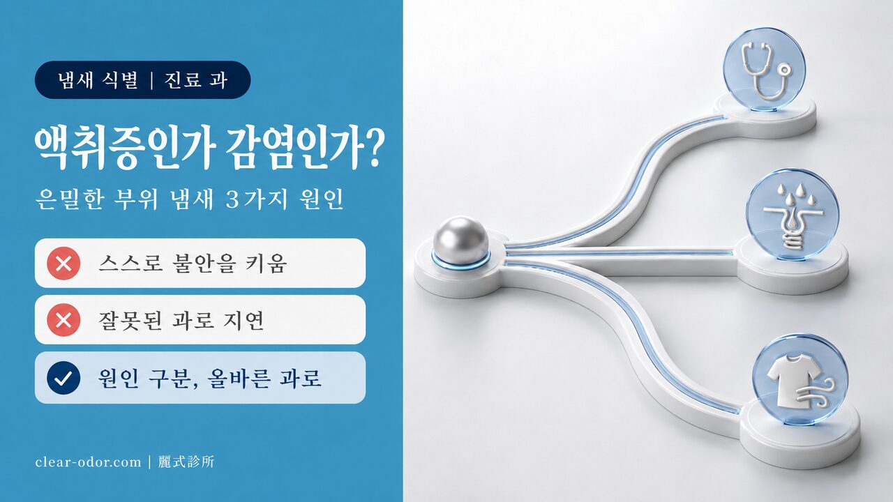 회음부 액취증인가 감염인가? 은밀한 부위 냄새 3가지 원인과 진료 과