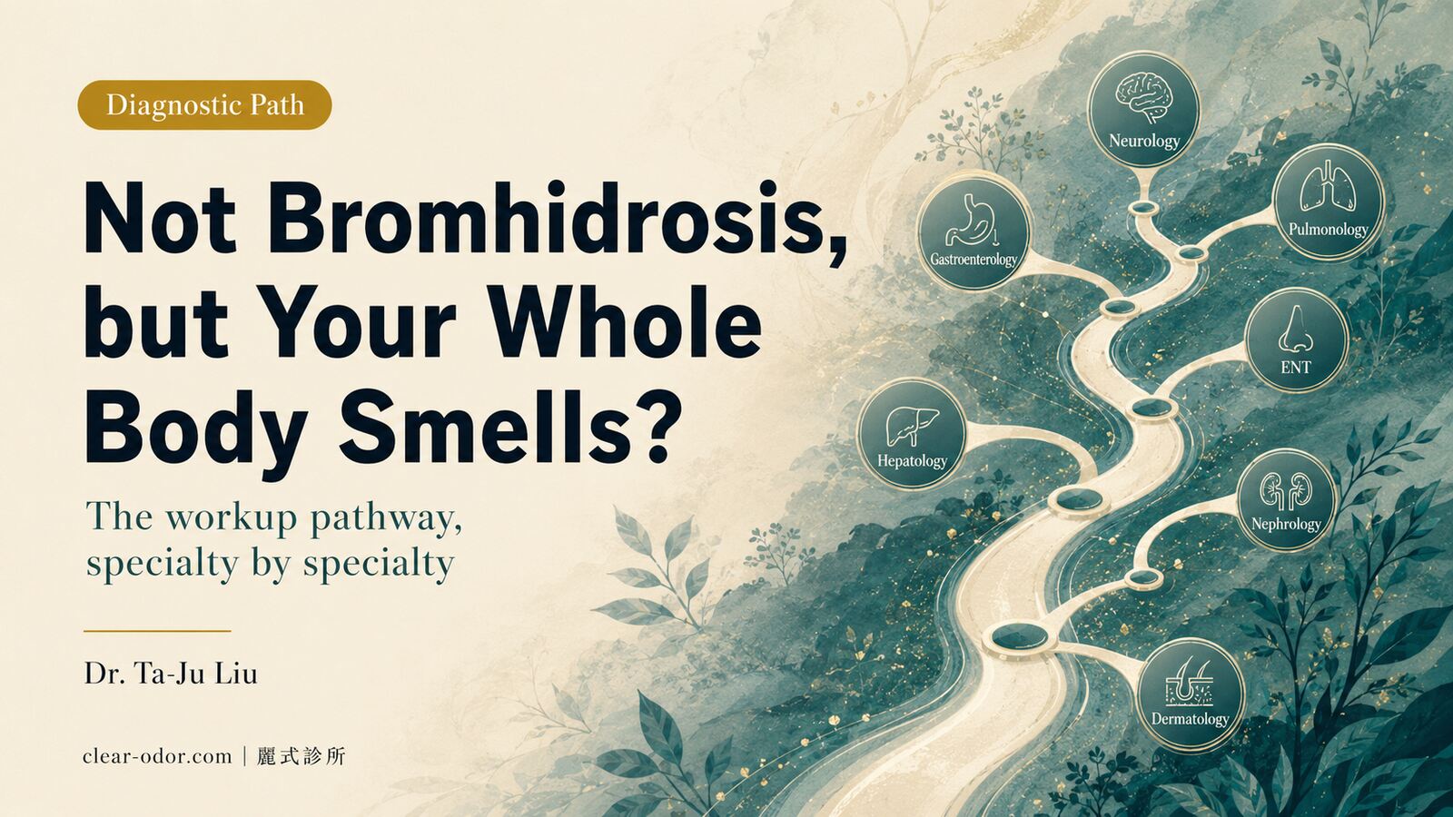 It's Not Bromhidrosis, So Why Does My Whole Body Smell? Dr. Ta-Ju Liu on the Diagnostic Pathway for Systemic Body Odor and Which Doctor to See First